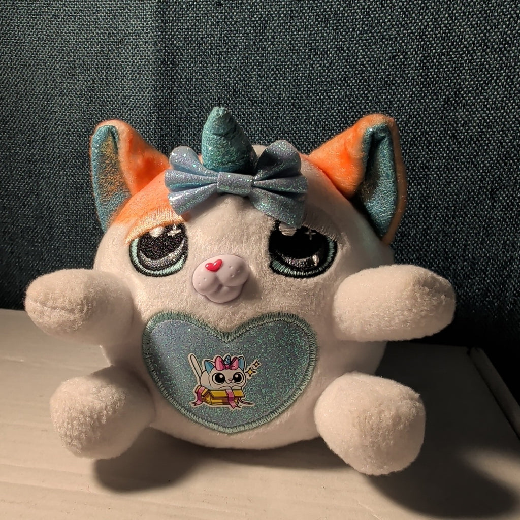 Zuru Rainbocorns Kittycorn Series 2 Exotic Cat 4" Plush Glitter Horn Wings CLEAN