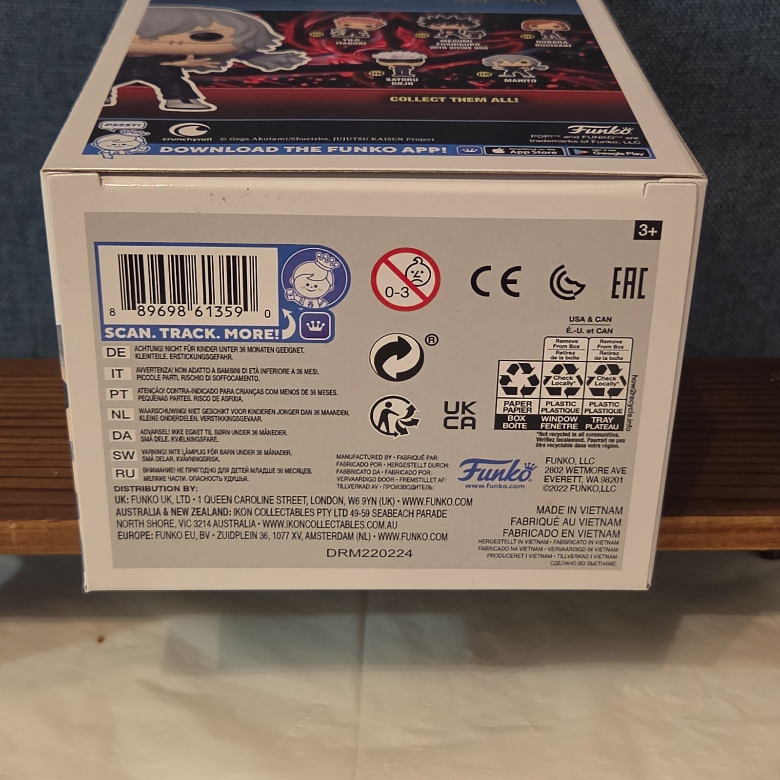 Funko Pop Animation Jujutsu Kaisen Mahito #1115 Vinyl Figure with Protector