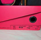 RedKiss Summer Stunner Heels Size 8.5 Pink Black Lace Up Caged Stiletto