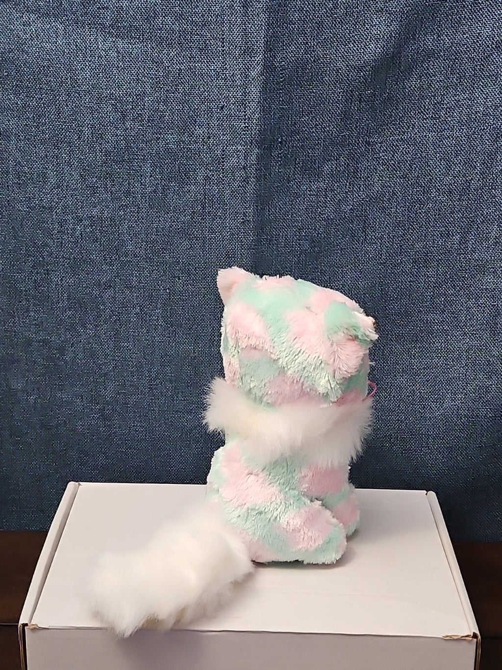 TY Beanie Boos Opal Cat Plush 6" | Pastel Pink & Green Tie Dye Kitty | No Tag