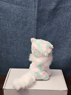TY Beanie Boos Opal Cat Plush 6" | Pastel Pink & Green Tie Dye Kitty | No Tag