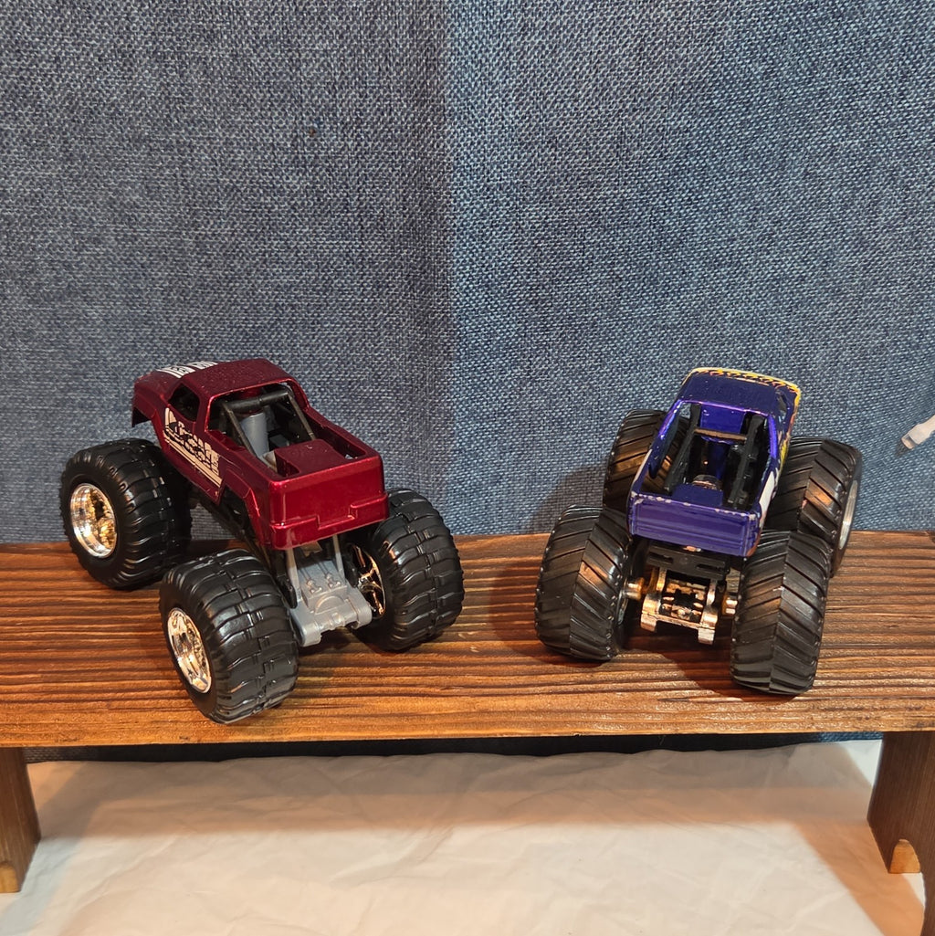 Hot Wheels Monster Trucks Race Bundle Crush Cars Diecast Y2K Mixed with Demo Car