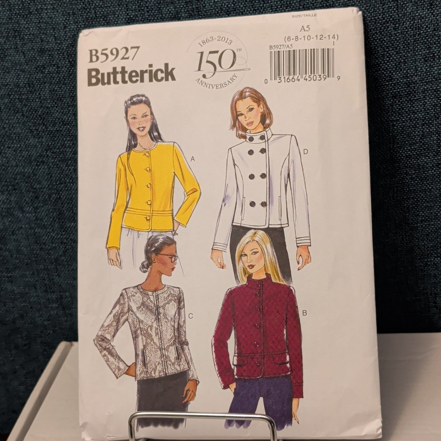 Butterick B5927 Jacket Sewing Pattern Sizes 6-14 UNCUT | 150th Anniversary Easy