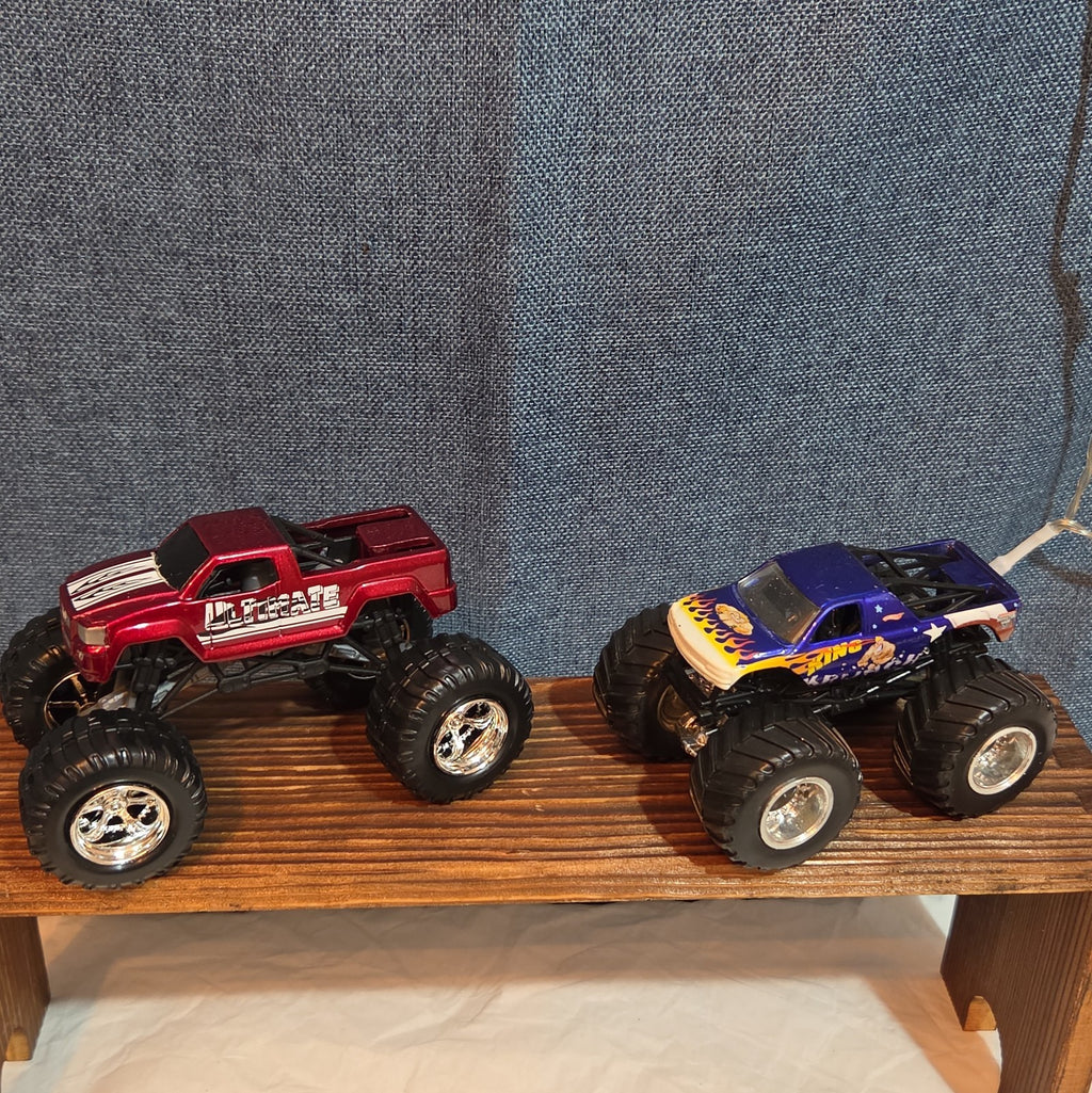 Hot Wheels Monster Trucks Race Bundle Crush Cars Diecast Y2K Mixed with Demo Car