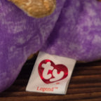 Ty Beanie Baby Legend Purple Dragon Plush Gold Wings 2003