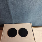 BMW Cup Holder Coasters Silicone Black Blue Auto Accessory