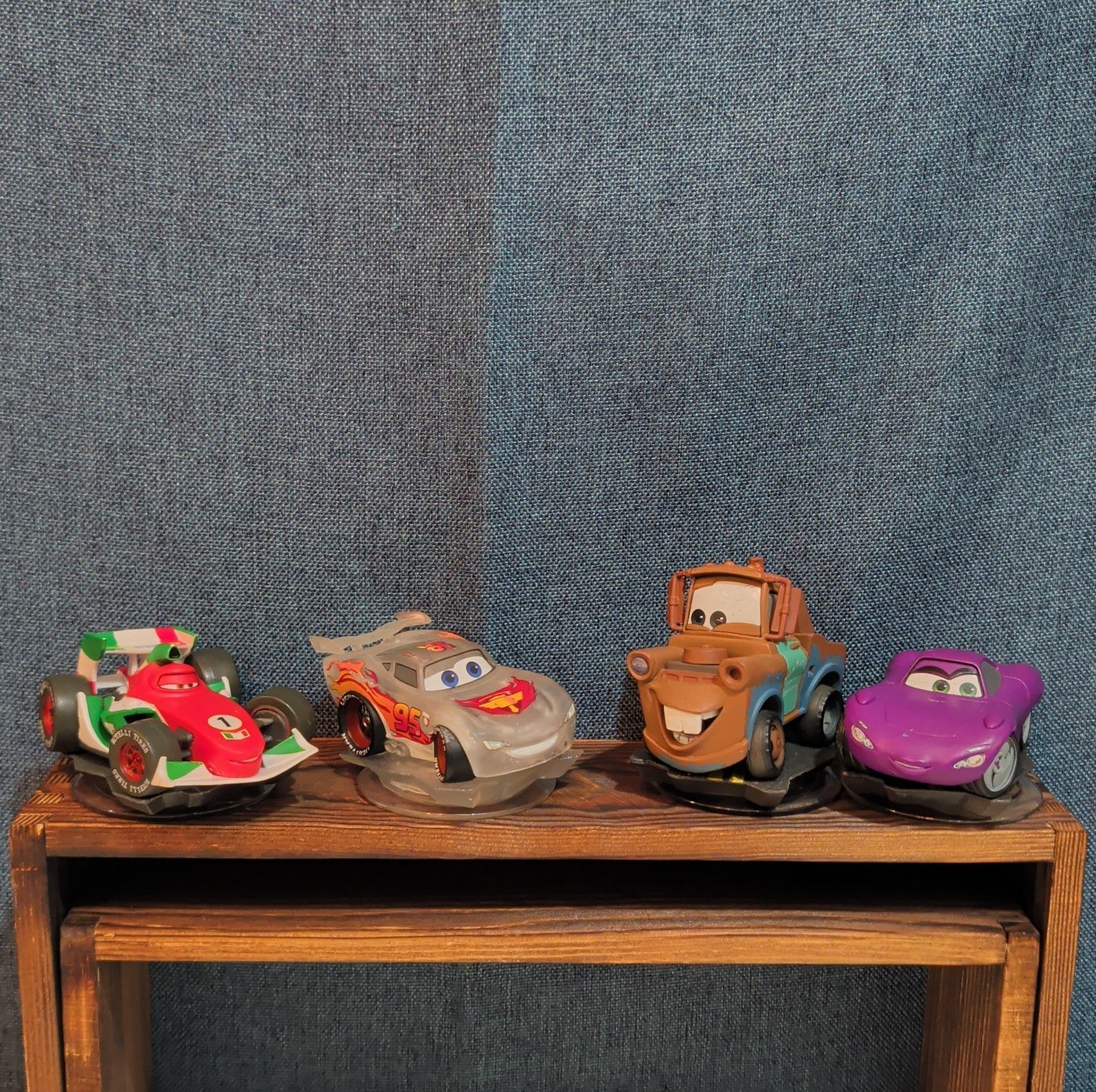 Disney Infinity 1.0 Cars 4 Figure Lot Crystal McQueen Mater Holley PVC