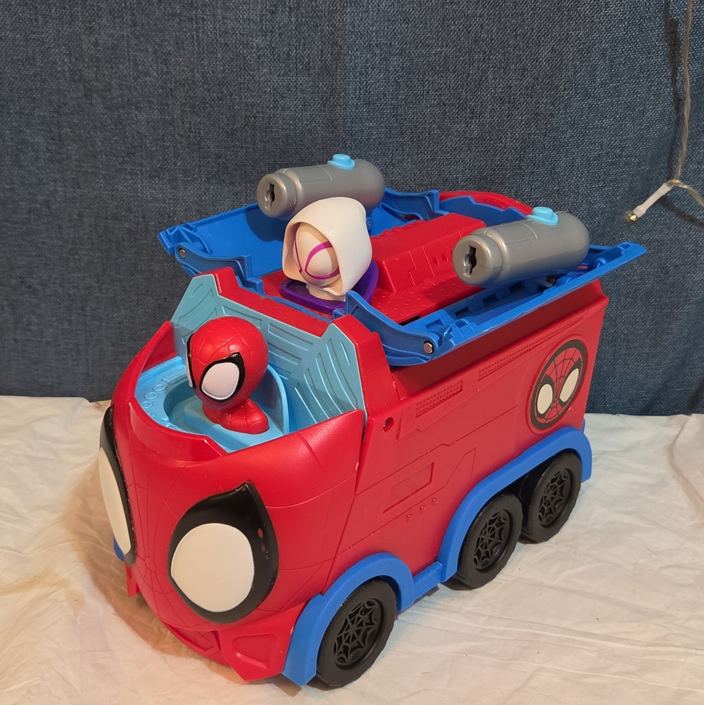 Spidey & His Amazing Friends Web Spinning Hauler Transforming Vehicle 3 In 1