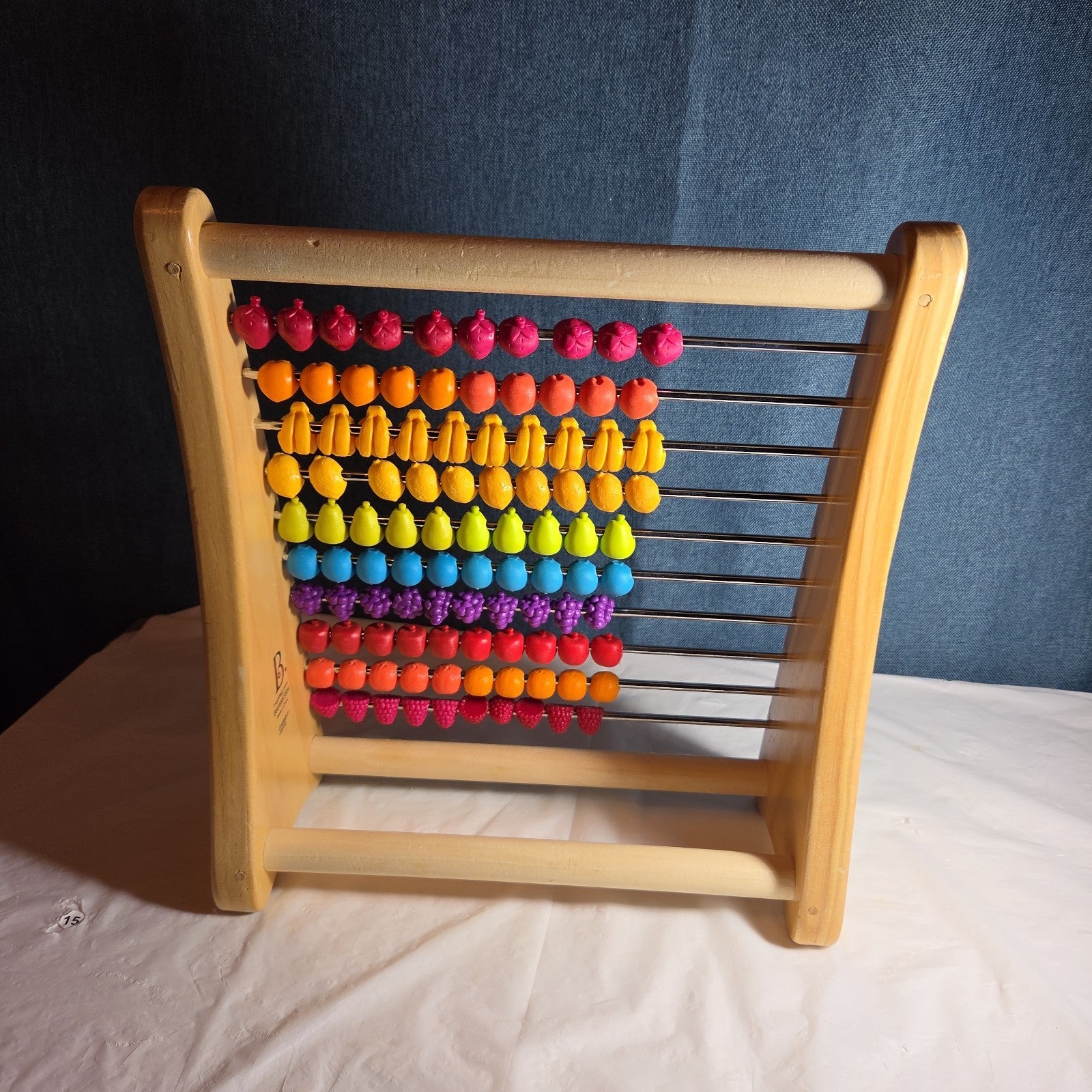 B. Toys Wooden Fruit Abacus Colorful Counting Frame