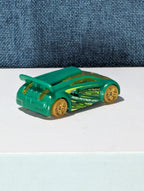 Hot Wheels Technetium Green Diecast Car | Nitrobot Attack Set Exclusive | Track