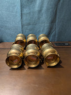 6 Vintage Etched Brass Mugs | Saudi Souvenir Goblets | Schree Amber  & Co.