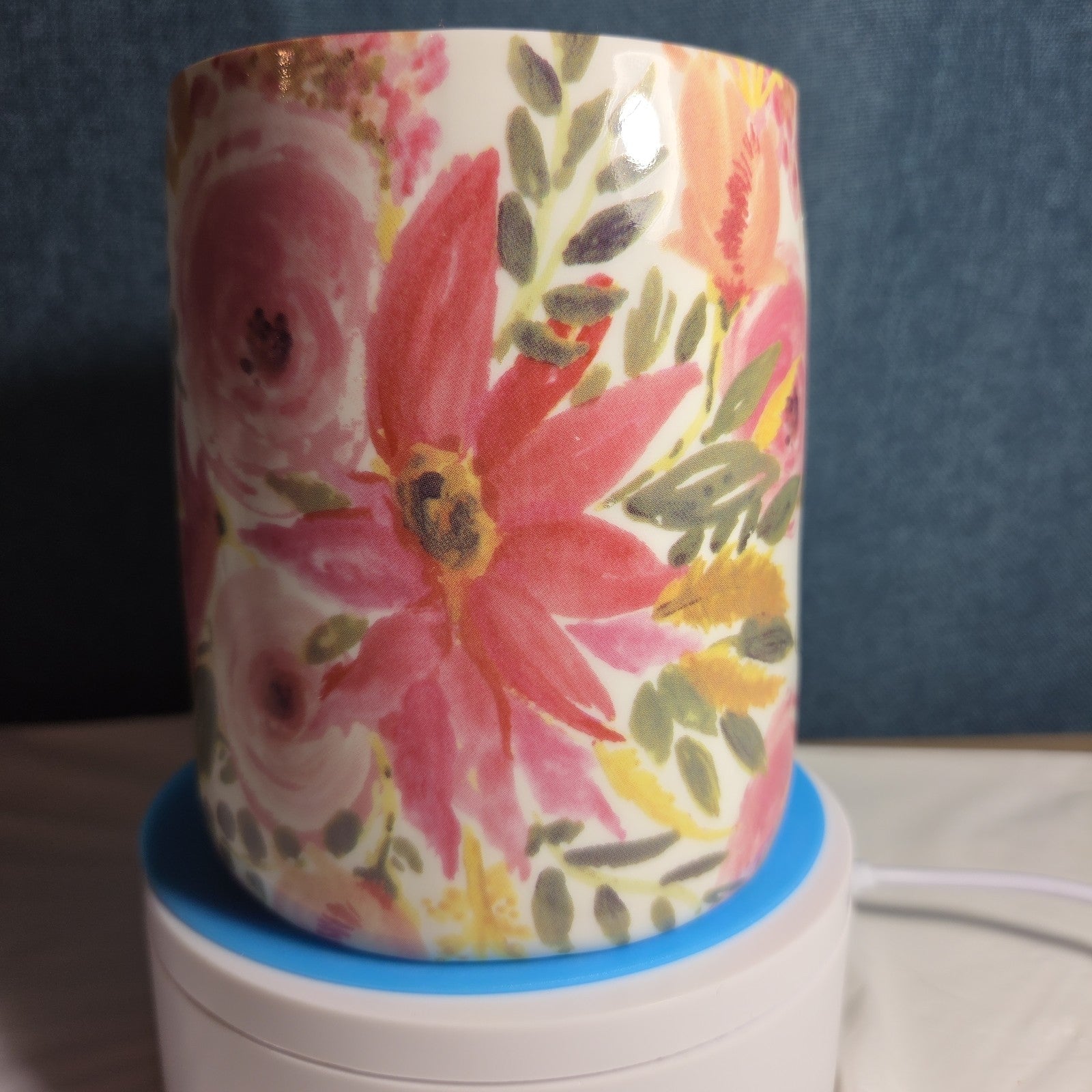 Mary Square Hope Mug Floral Ceramic Cup