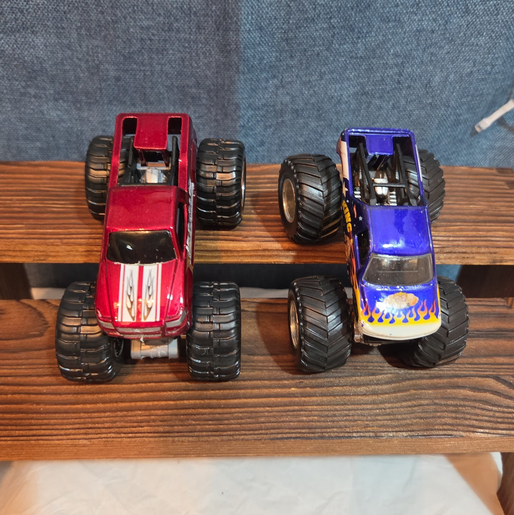 Hot Wheels Monster Trucks Race Bundle Crush Cars Diecast Y2K Mixed with Demo Car