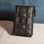 Betsey Johnson Luv Betsey Heart Quilted Wallet Y2K Goth