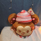 Disney Mickey Mouse Gingerbread Cupcake Plush Toy with Peppermint Accents
