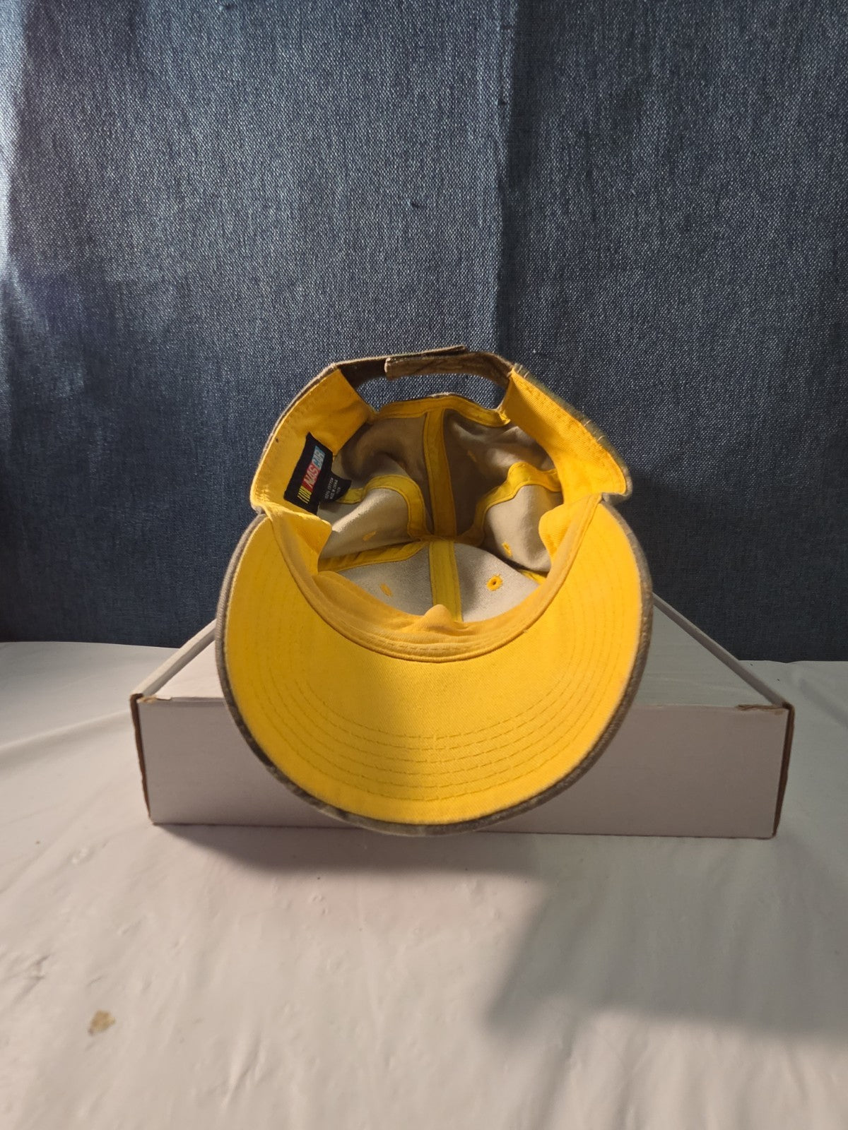 NASCAR Sprint Cup Series Camo Hat Yellow Underbill Adjustable Racing Cap Vintage