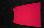 Spenser Jeremy Knit Skirt Set Large L Red Black Faux Wrap Sweater 2 Piece Vtg