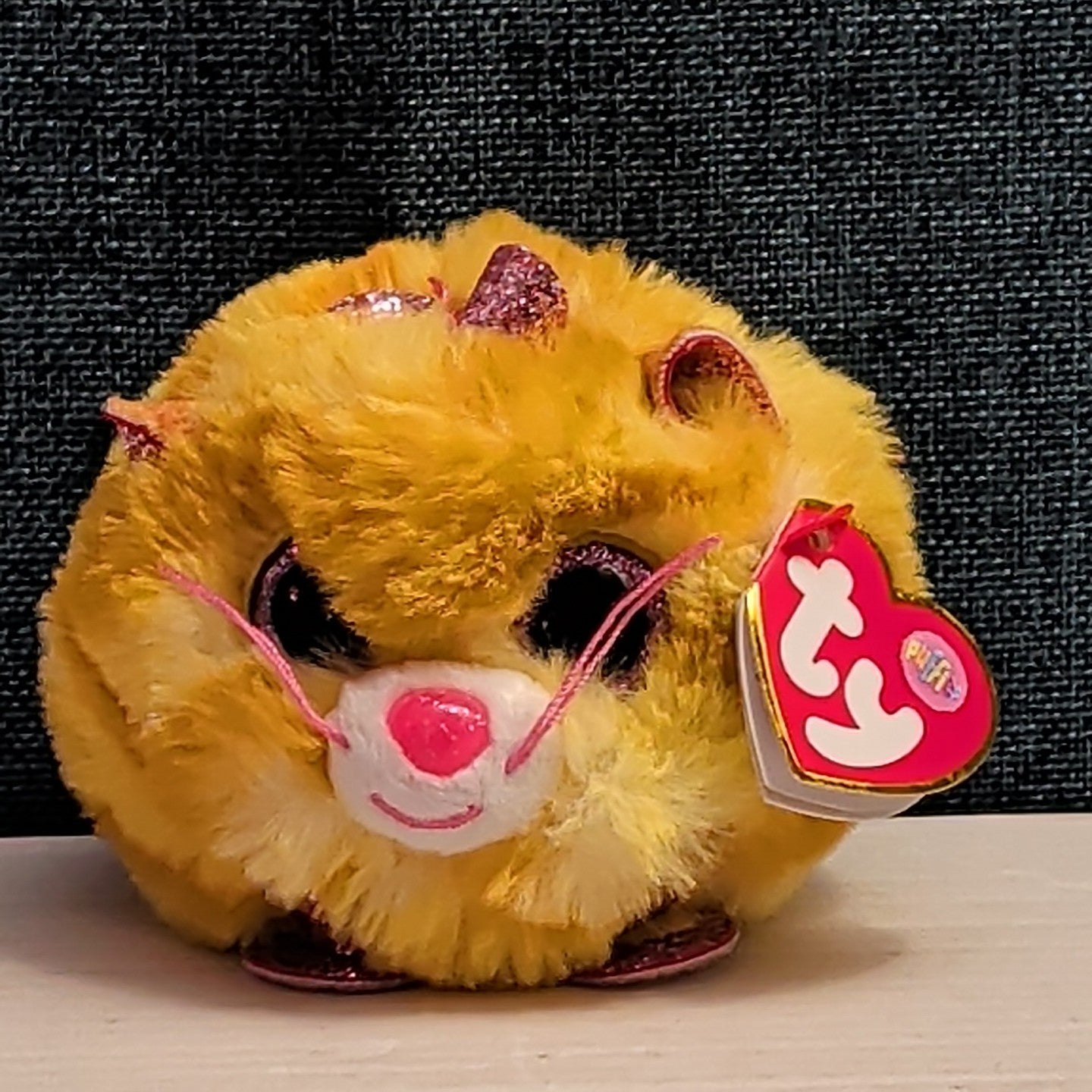 Ty Puffies Tabitha Orange Cat 4" Weighted Plush Toy Always Lands On Feet MWMT