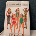Butterick B4526 Swimsuit Pattern One & Two Piece Bikini Pareo | Sizes 6-12 UNCUT