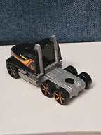 Hot Wheels Semi Truck Cab | Track Stars Black & Orange Racing Hauler