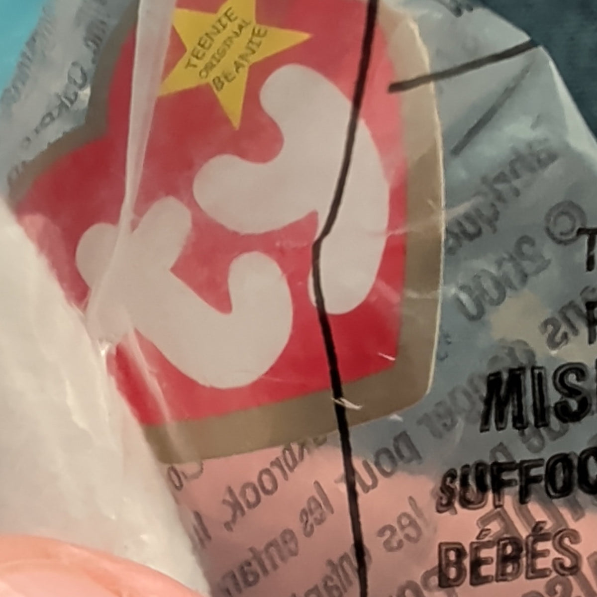 Ty Teenie Beanie Babies Flip the Cat #3 McDonald’s 2000 Sealed New White Cat Toy