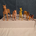 Plastic Animal Figures Toy Lot 24pc Safari Farm Zoo Animals