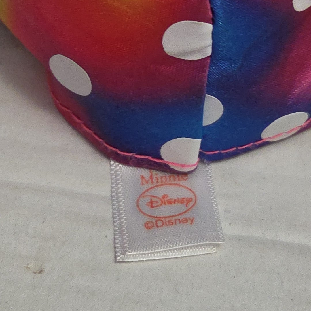 Ty Disney Beanie Baby Minnie Mouse Sparkle Rainbow Dress Metallic Pink Shoes