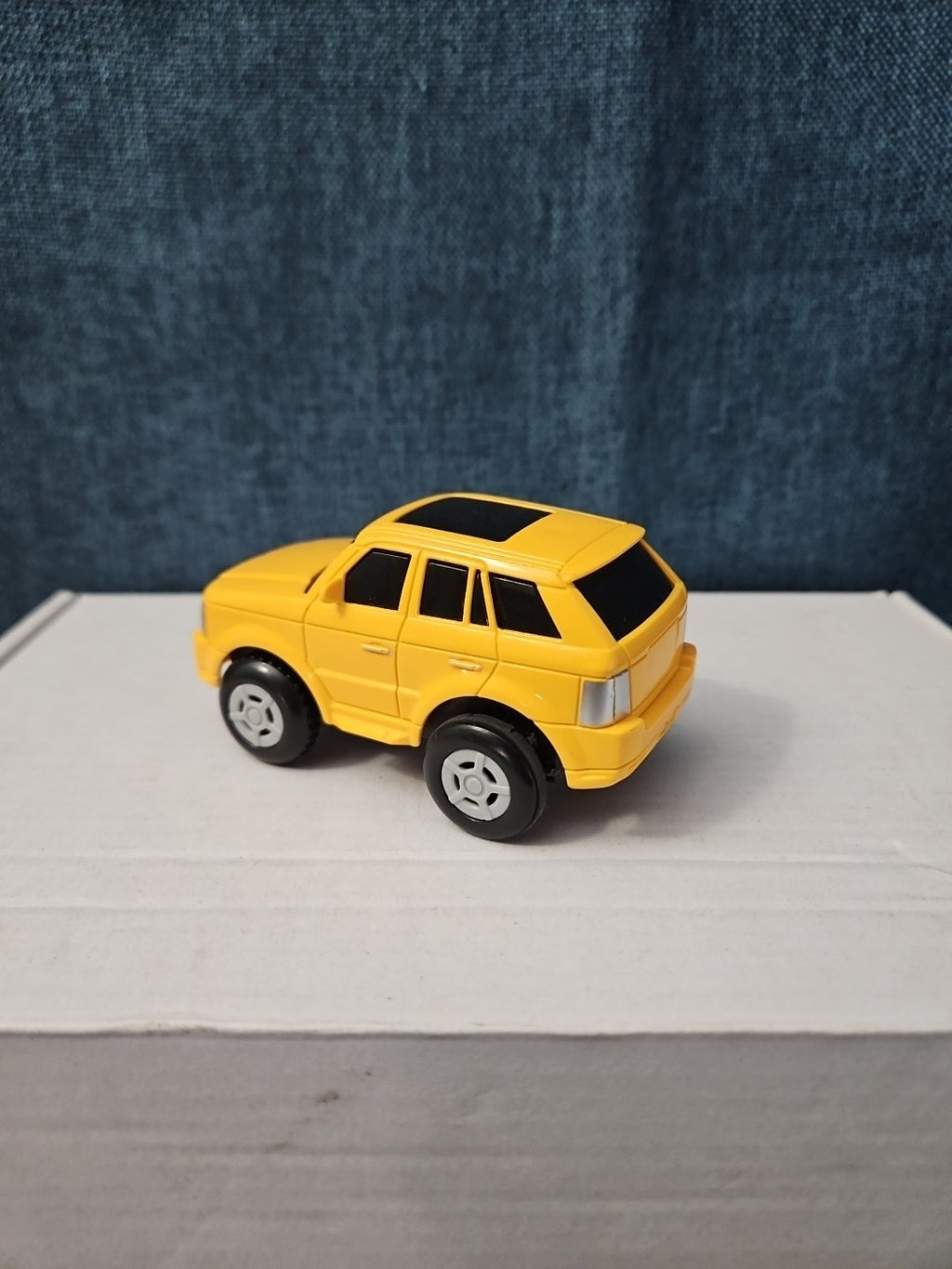 Motorized Yellow SUV Toy Car | Battery Operated Range Rover Style | 3" Vehicle