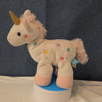 Manhattan Toy White Pink Unicorn Plush Rainbow Stars