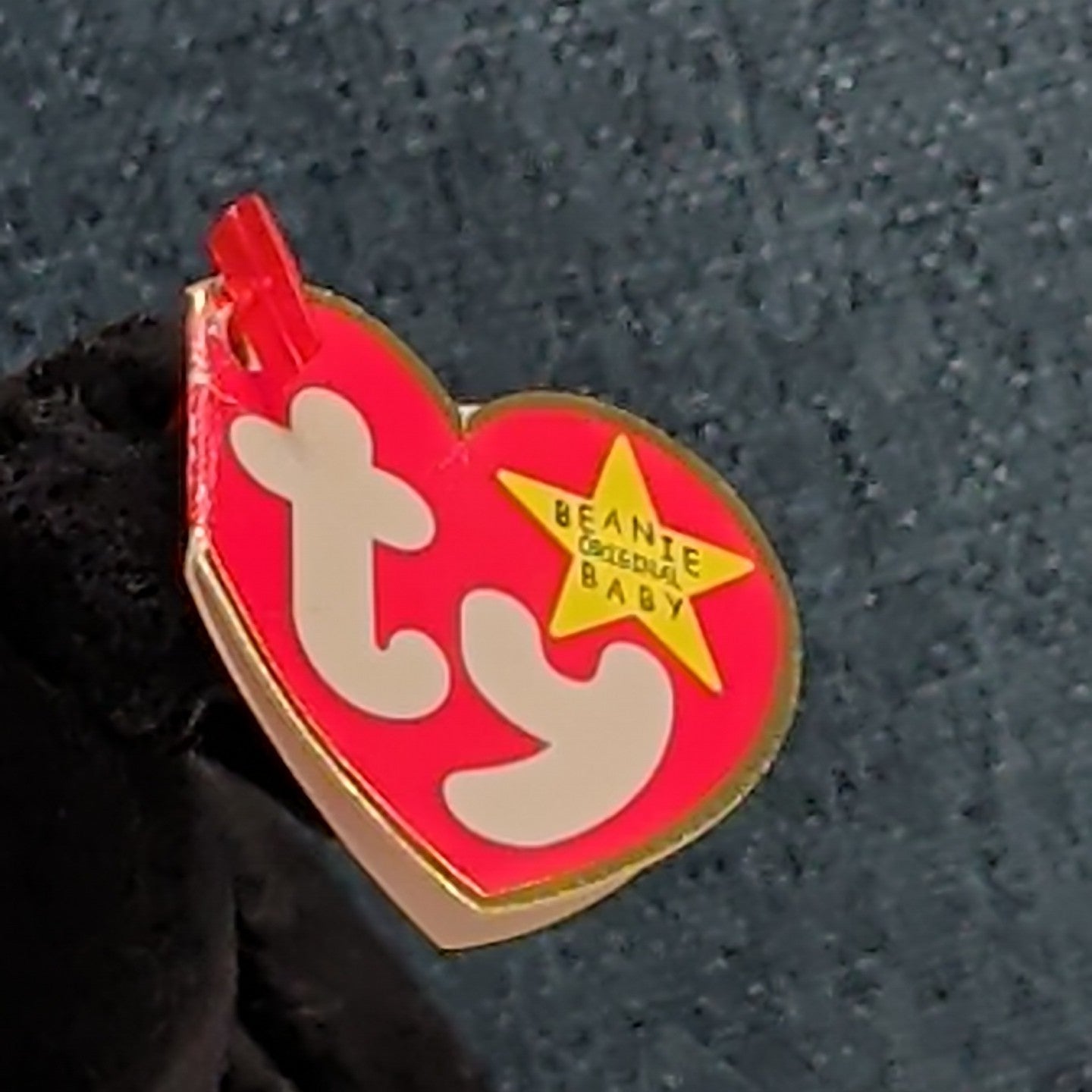 Ty Beanie Baby Luke the Black Labrador Retired 1999 WMT Holographic Tag Vintage