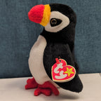 Ty Beanie Baby Puffer Puffin Bird 1997 Retired MWMT P.E. Pellets Authentic 90s