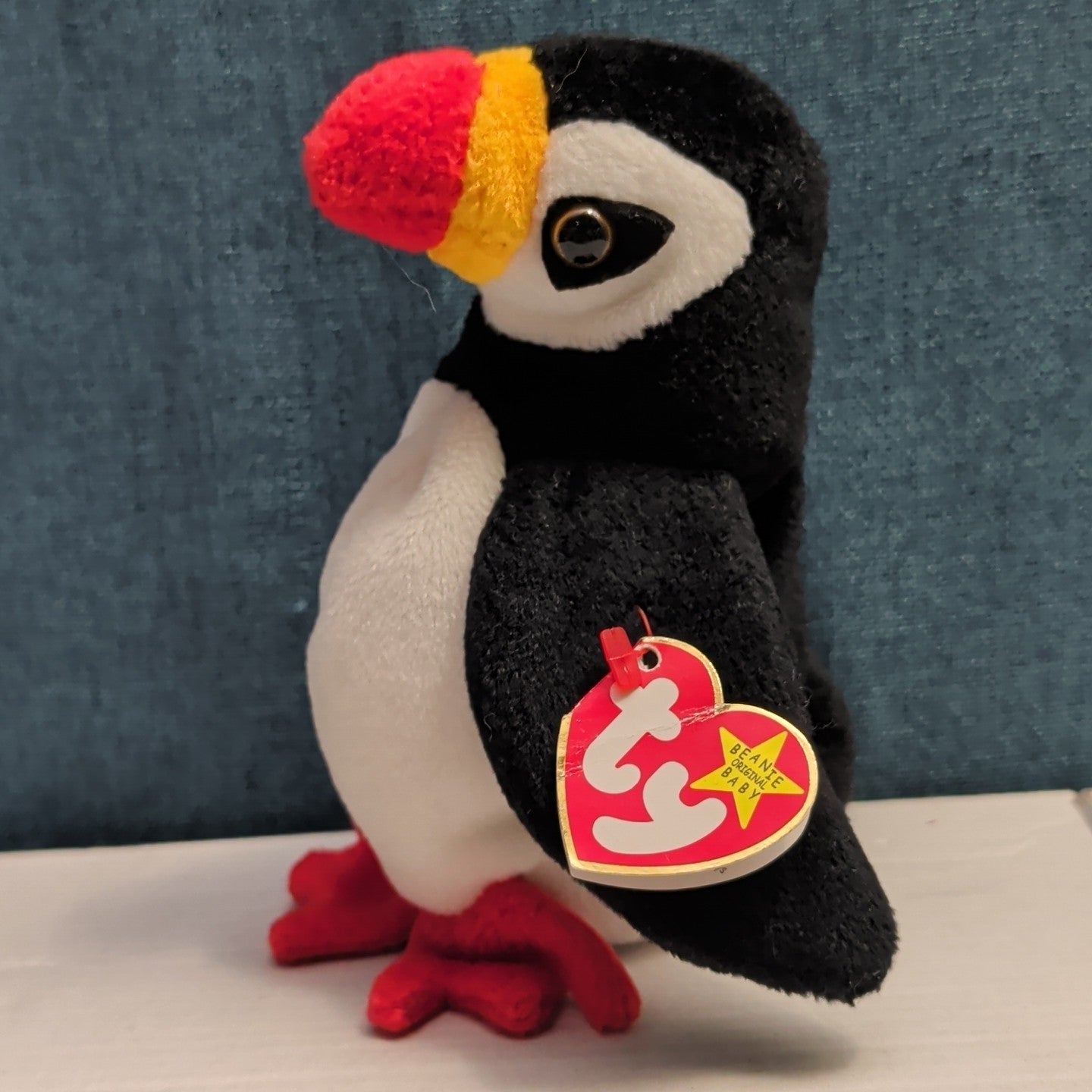 Ty Beanie Baby Puffer Puffin Bird 1997 Retired MWMT P.E. Pellets Authentic 90s