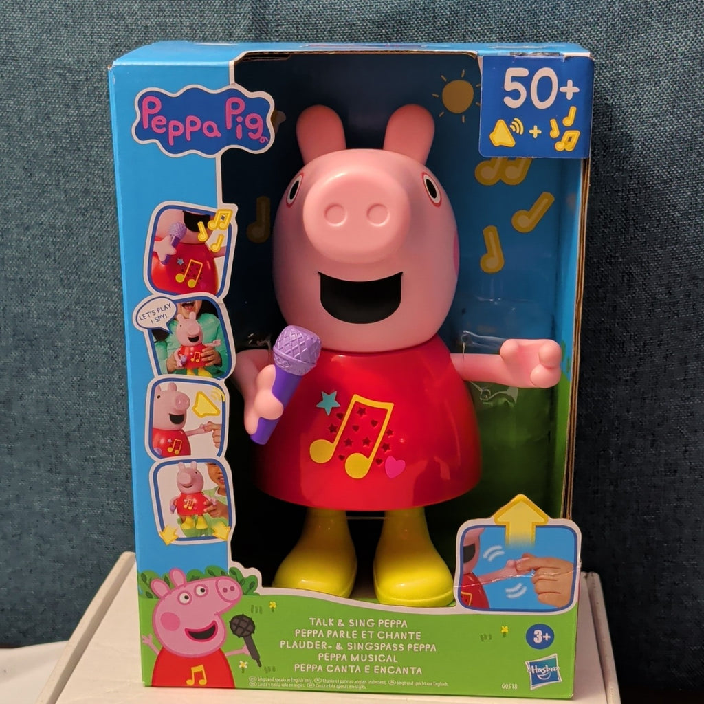 Hasbro Peppa Pig Talk & Sing Peppa Doll Musical 50+ Sounds Songs New Sealed
