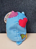 Cats vs Pickles Stitches #503 | Fuchsia Series Bean Plush | Blue Patchy Cat