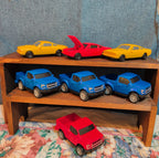 Toy Car Truck Lot 7Pc Plastic Blue Red Yellow