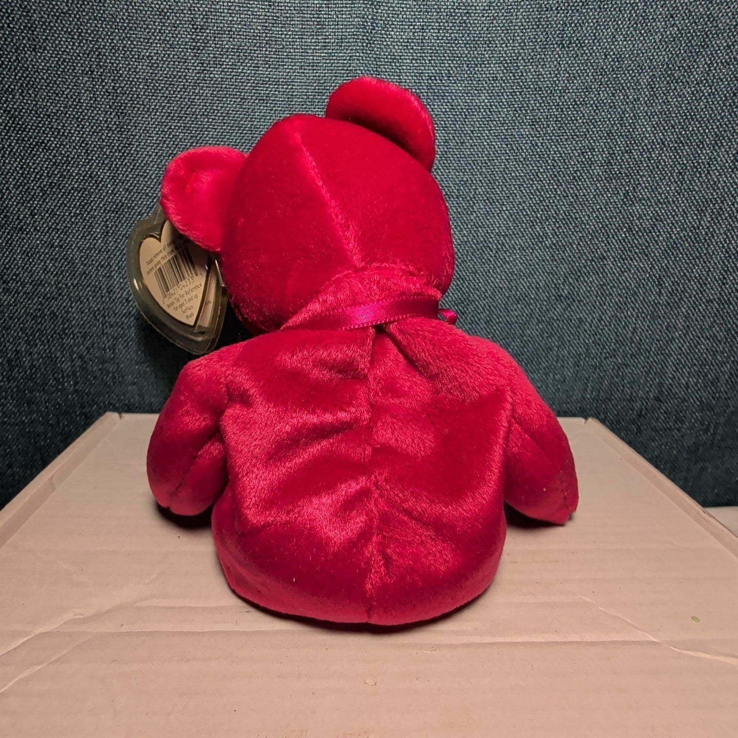 Valentina Ty Beanie Baby 1998 Retired Valentine Bear with Tag Protector Vintage