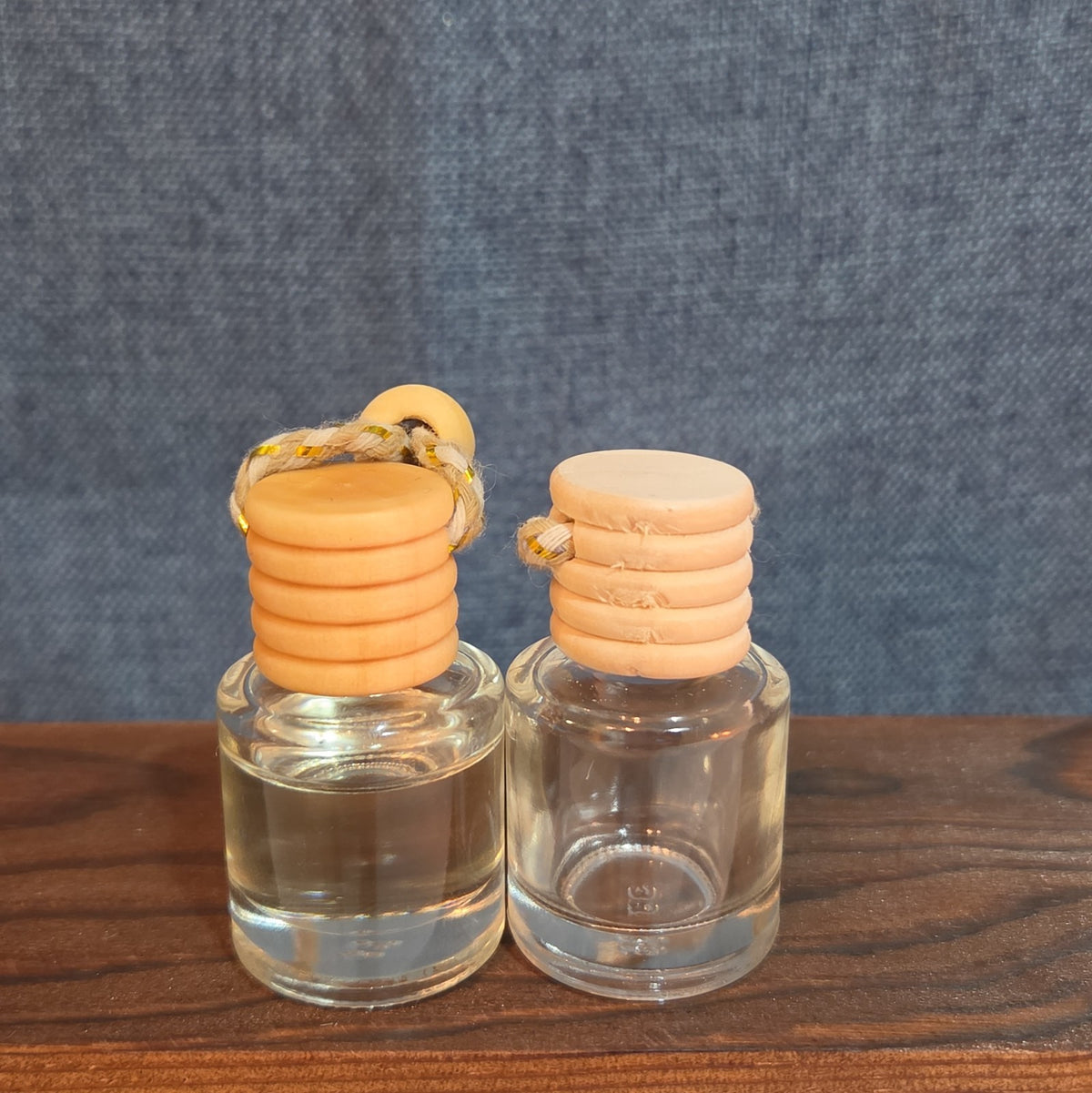 Rearview Car Oil Diffuser 8ml Pick Your Scent Wood Glass Boho Full | Set Of 2