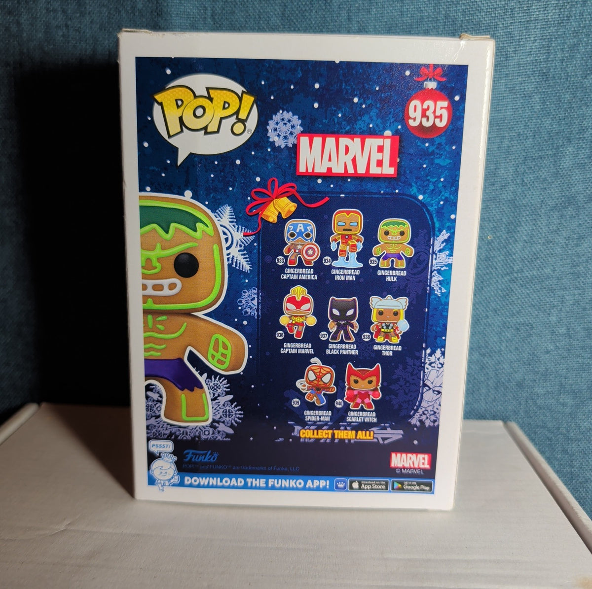 Funko Pop! Marvel: Holiday - Gingerbread Hulk #935 NIB with Protector