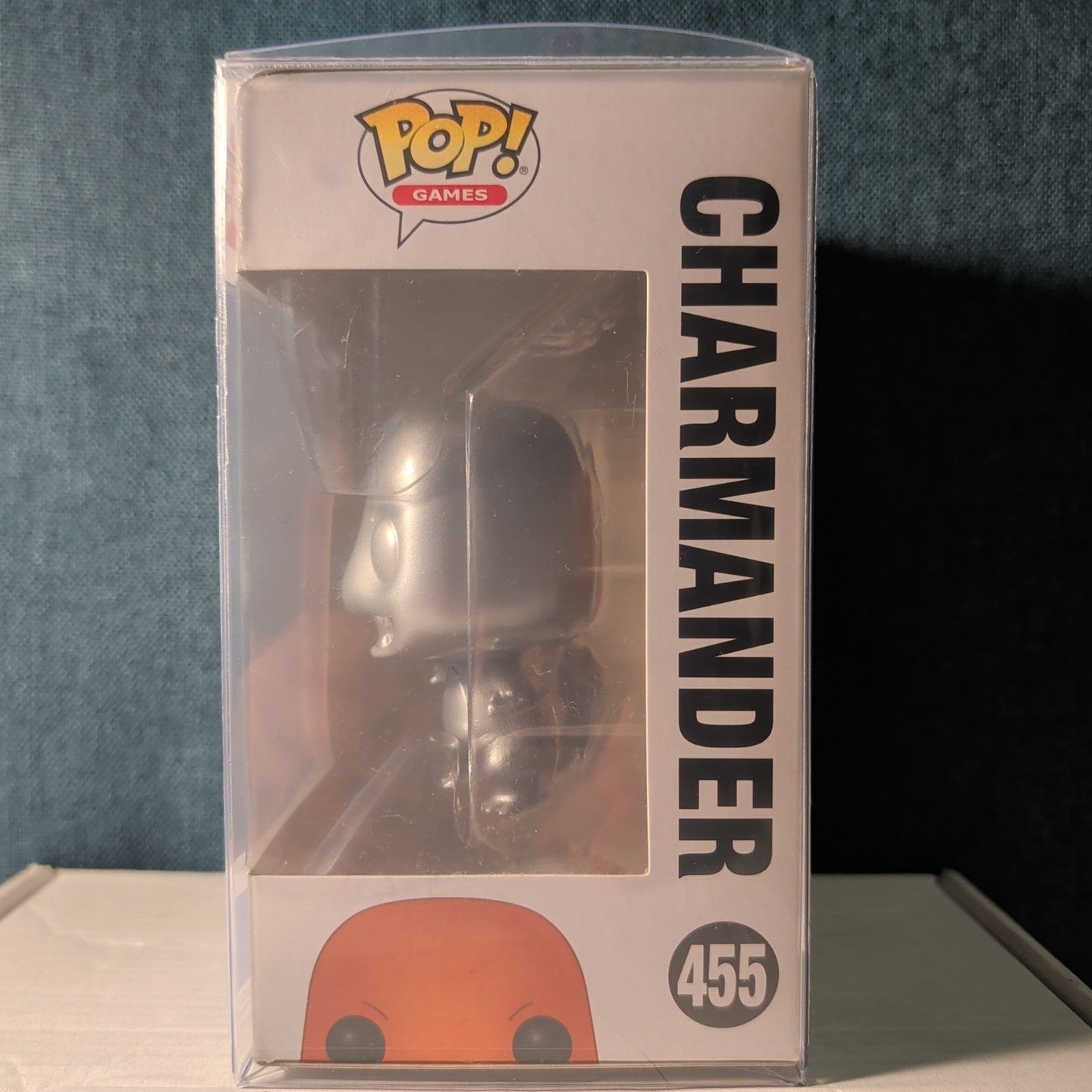Funko Pop Games Pokemon Metallic Charmander 455 Vinyl in Box with Protector