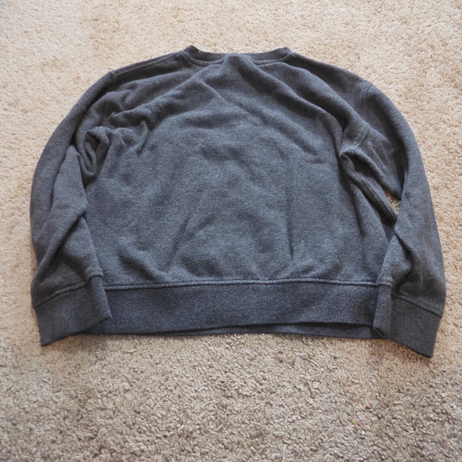 Old Navy Skateboard Skeleton Sweatshirt Boys L Grey Fleece Crewneck Preowned