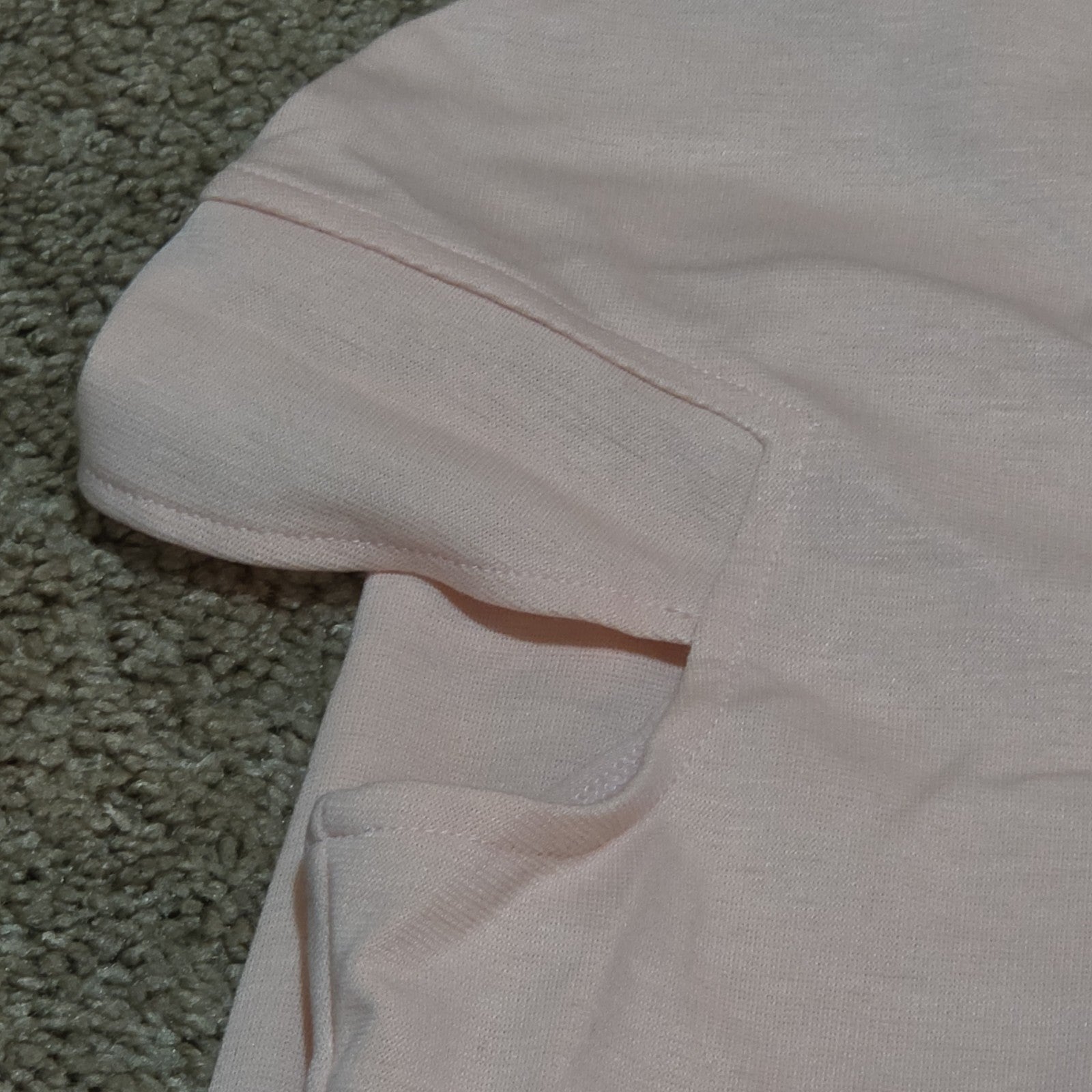 Blush Pink Midi Dress Full Zip Cutout Short Sleeve Bodycon XXL