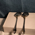4 Pc ONEIDA Community ROYAL FLUTE Serving Set | Kenwood Meat Fork Spoons MCM