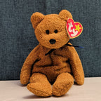 Ty Beanie Baby Fuzz Bear 1999 Retired MWMT P.E. Pellets Holographic Tag Vintage