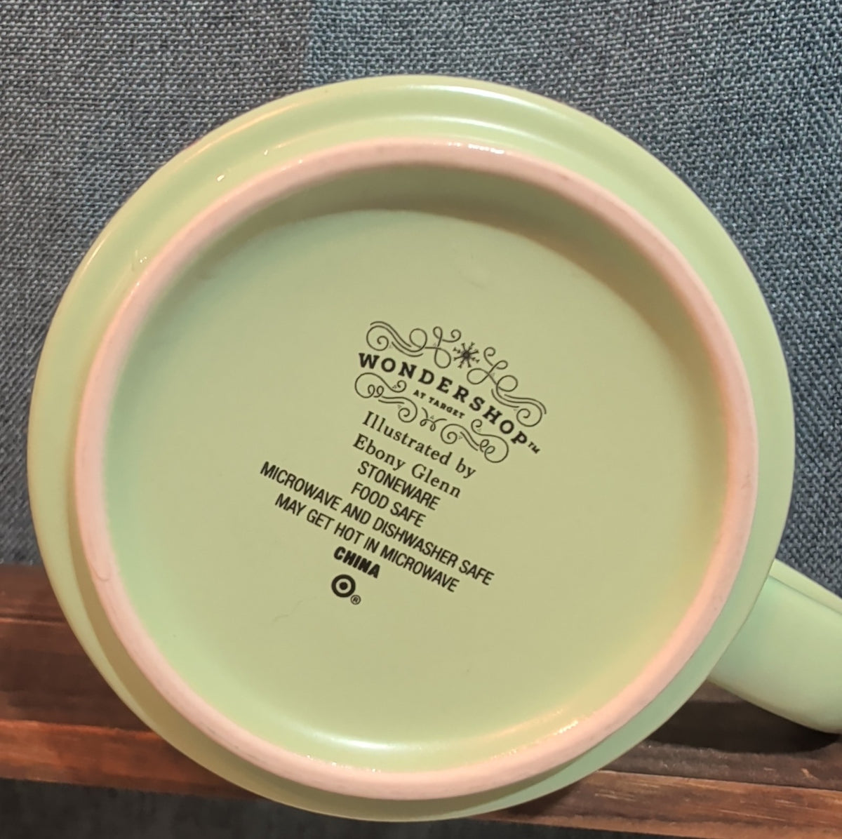 Target Wondershop 18 oz Ebony Glenn Christmas Elf ELVES Stoneware Coffee Mug