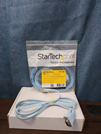 StarTech Cisco Console Cable 6ft | DB9 to RJ45 Management Router Switch | Blue