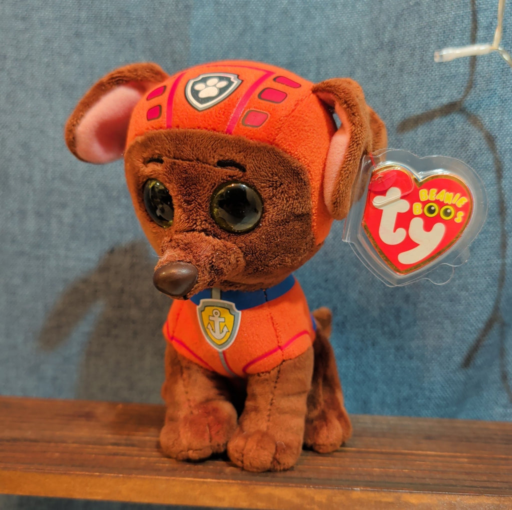 Ty Beanie Boos Paw Patrol Zuma 9" Plush Gold Glitter Eyes