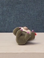 TY Mini Boos Series 4 Dangler The Sloth Figure | 2" Flocked Collectible | Glitte