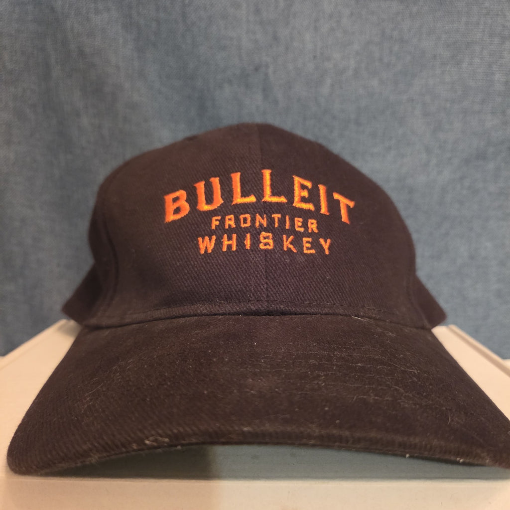 Bulleit Frontier Whiskey Hat Cap Sportsman Charcoal Black Strapback
