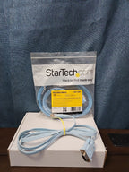 StarTech Cisco Console Cable 6ft | DB9 to RJ45 Management Router Switch | Blue