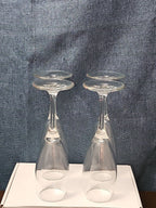 Set of 6 Classic Champagne Flutes | 6oz Trumpet Shape | Elegant Clear Glass Stem